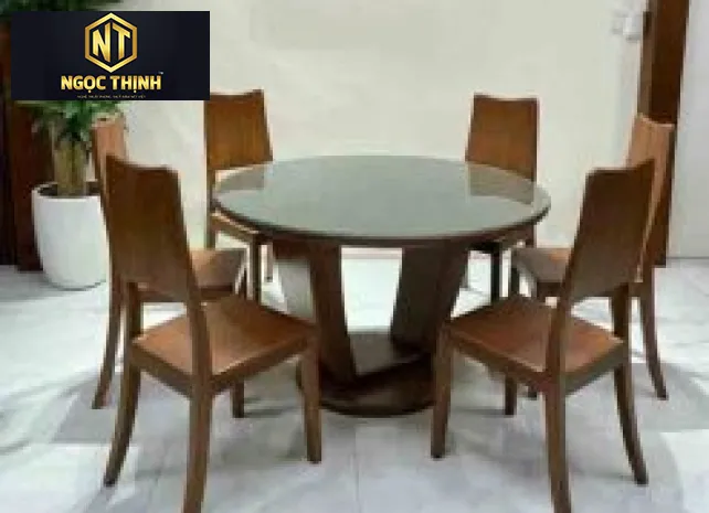 BỘ BÀN ĂN TRÒN 6 GHẾ GIÁ RẺ BIÊN HÒA